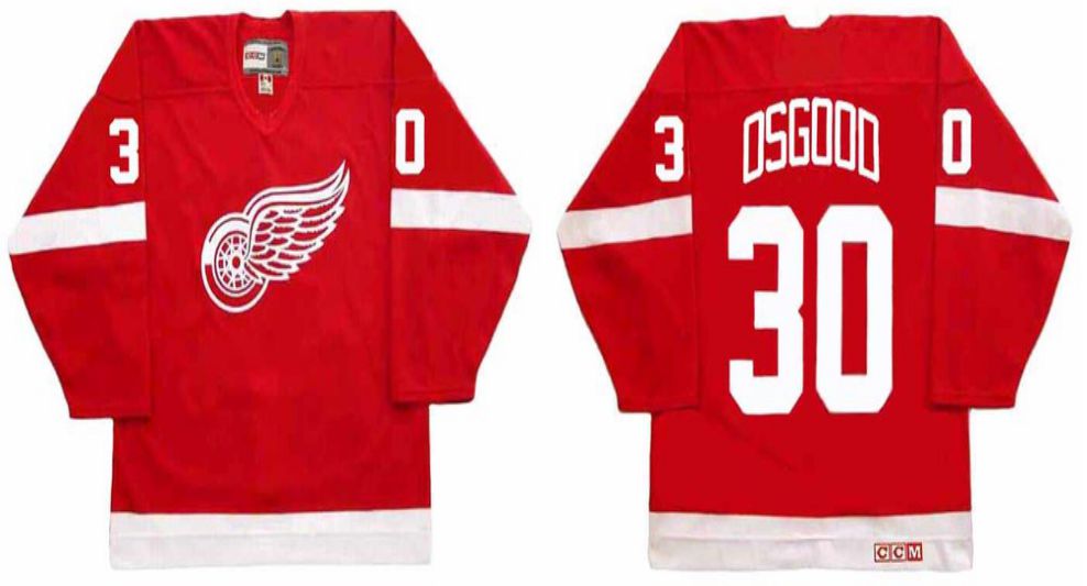 2019 Men Detroit Red Wings #30 Osgood Red CCM NHL jerseys->detroit red wings->NHL Jersey